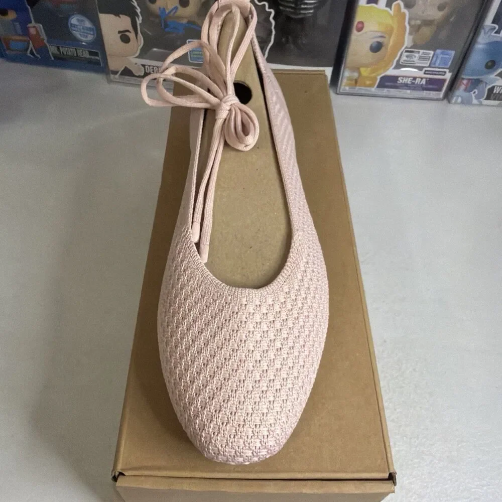 NIB Rothy's Women's Ballerina Pink The Ballet Flat Shoes sz 8